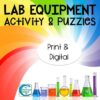 Lab Equipment Activity and Puzzles