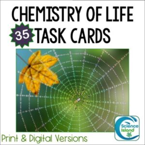 Chemistry Review for Biology Task Cards Activity (Print & Digital)