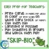 Invertebrate Taxonomy Skip-Bio Card Game