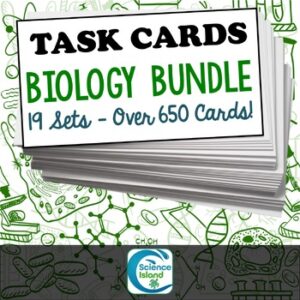Biology Task Cards Bundle - Print and Digital