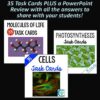 Biology Task Cards Bundle - Print and Digital