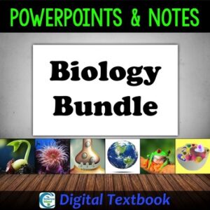 Biology PowerPoint Bundle Digital Textbook - Distance Learning