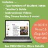 Nutrition and Metabolism PowerPoint and Notes